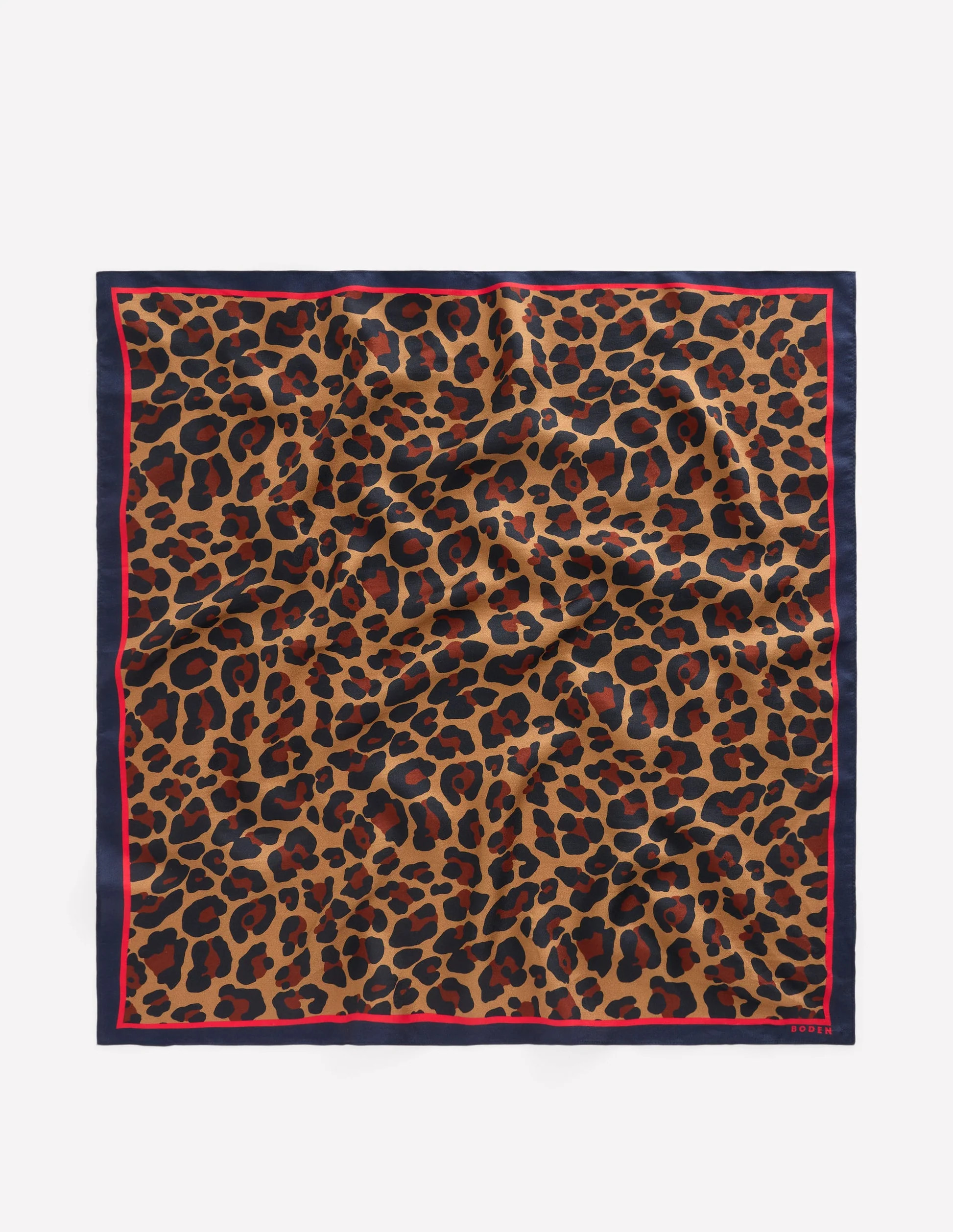 Elisabeth Silk Square Scarf-Multi, Cheetah Pop | Boden (US)