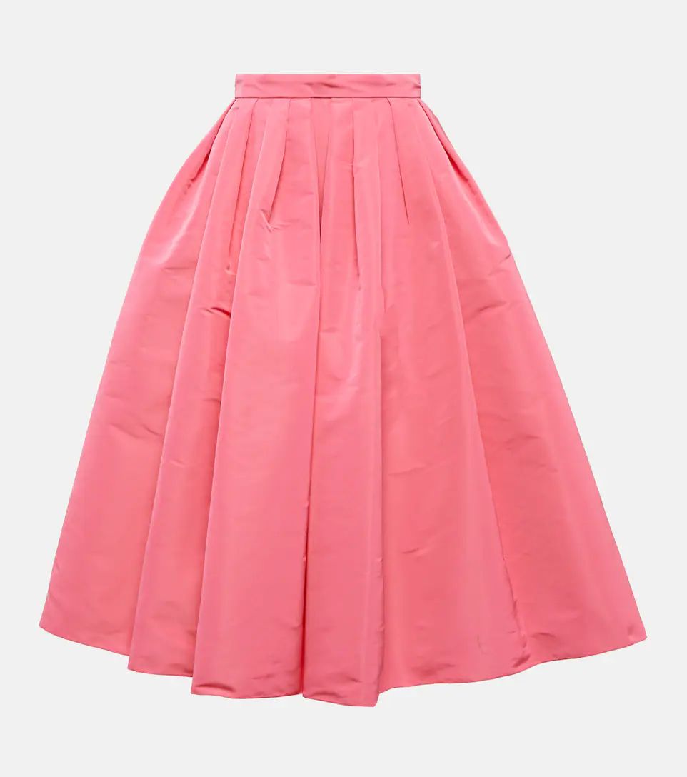 Gathered polyfaille midi skirt | Mytheresa (US/CA)