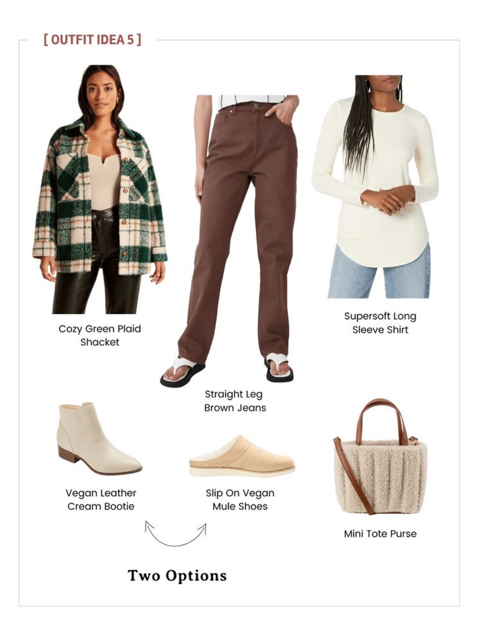 Cozy green plaid shacket idea

#LTKstyletip #LTKSeasonal