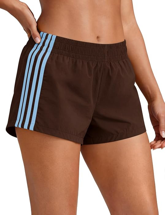 Womens Shorts Sweat Track Athletic Low Rise Micro Y2k UPF 50+ Short | Amazon (US)