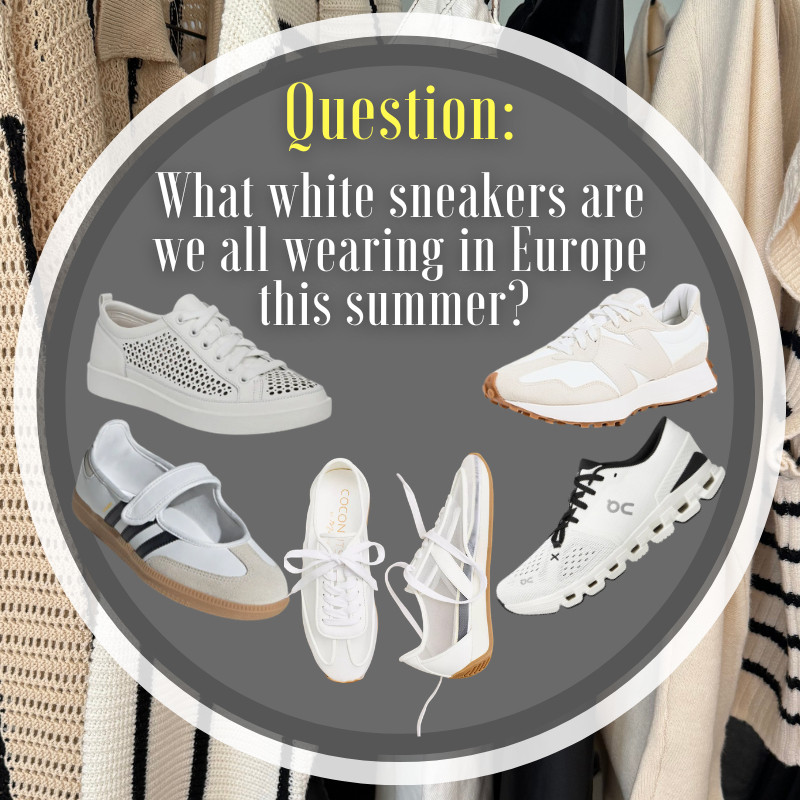 Question from our Group Member: What white sneakers are we all wearing in Europe this summer? 😅

See what we and other members recommend - below!

Some of the brands that got top recommendations - 
@VIVAIA 
@adidas 
And more!

#LTKdayinmylife #LTKfitnessgoals #LTKTravel