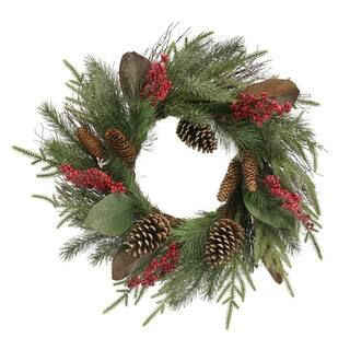 26" Red Berry & Pinecone Wreath by Ashland® | Michaels | Michaels Stores