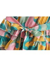 'Holly' Paint Brush One Shoulder Layered Mini Dress | Goodnight Macaroon