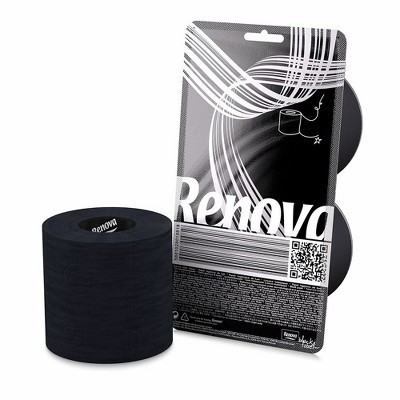 Roll-Lux Black Toilet Paper - 3-Ply Premium Tissue, 2 Rolls, 140 Sheets Each, Sophisticated & Bold | Target