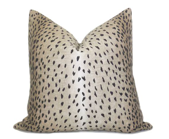 Antelope Pillow Cover  Black  Fawn Pillow  Deer Pillow  | Etsy | Etsy (US)