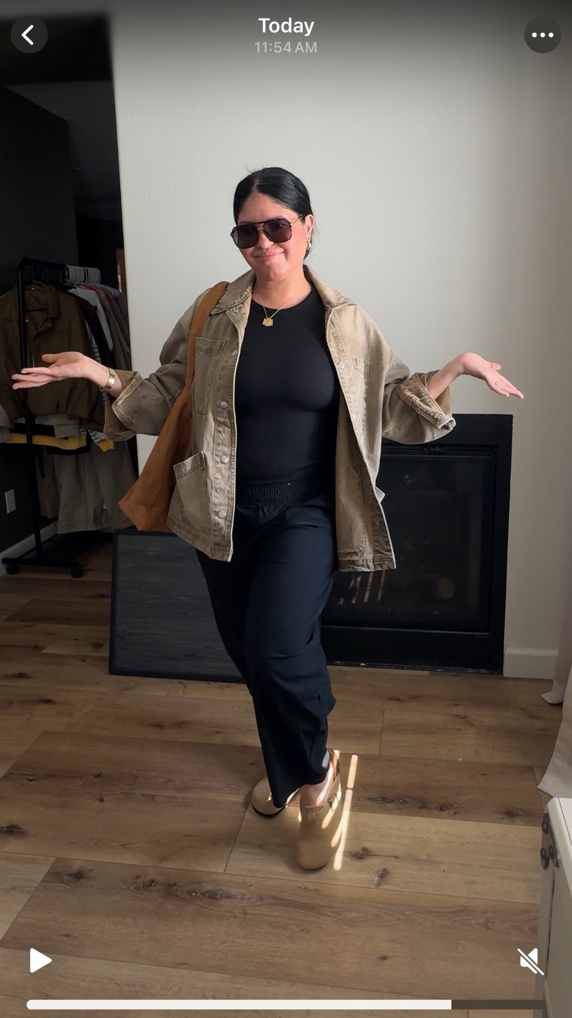 Loving this color combo for fall 🤩
 Top: large 
Bottoms: large
Denim jacket: large
Clogs: 7.5

#LTKMidsize #LTKStyleTip #LTKSeasonal