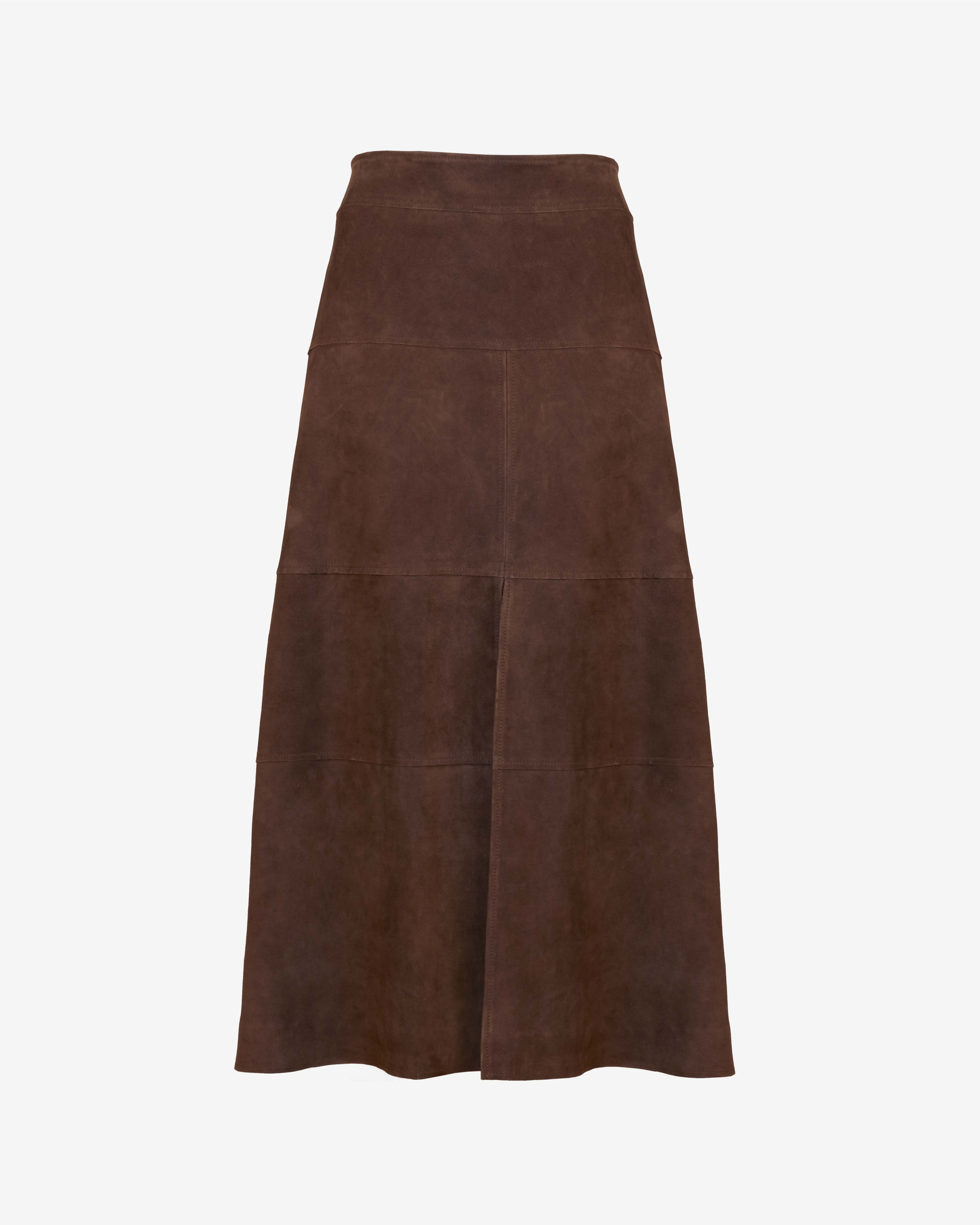 Suede Hudson Skirt | Tanya Taylor