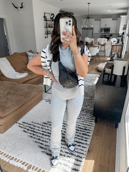 Amazon Matching Sets 🤍

Denim Vest — small (it’s the exact jacket I linked, I just cut mine into a vest!)
Set — xs

loungewear | matching set | comfy outfit | casual outfit | errands outfit | running errands style | black and white striped sweater | black leather belt bag | Nike dunk low panda sneakers 

#LTKFindsUnder50 #LTKShoeCrush #LTKFindsUnder100