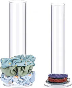 ByKen Jewelry 2PCS Acrylic Scrunchie Holder Organizer?Hair Ties Display stand,Organizer for Brace... | Amazon (US)