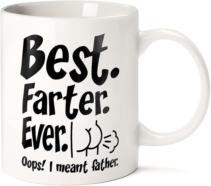 Fathers Day Funny Gifts for Husband Dad Him from Daughter Son Kids Wife - 11 OZ Ceramic Coffee Mu... | Amazon (US)