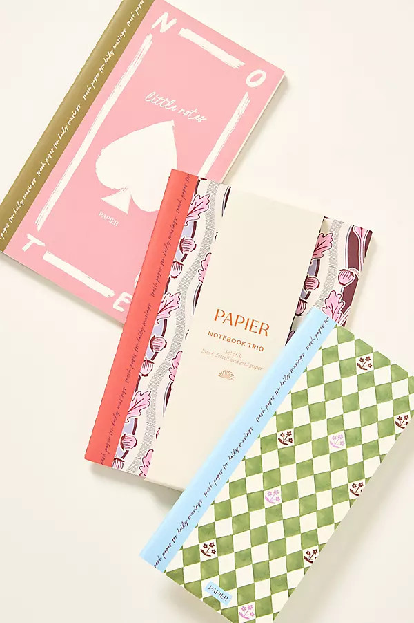 x Anthropologie Shuffle the Pack Notebooks, Set of 3 | Anthropologie (US)