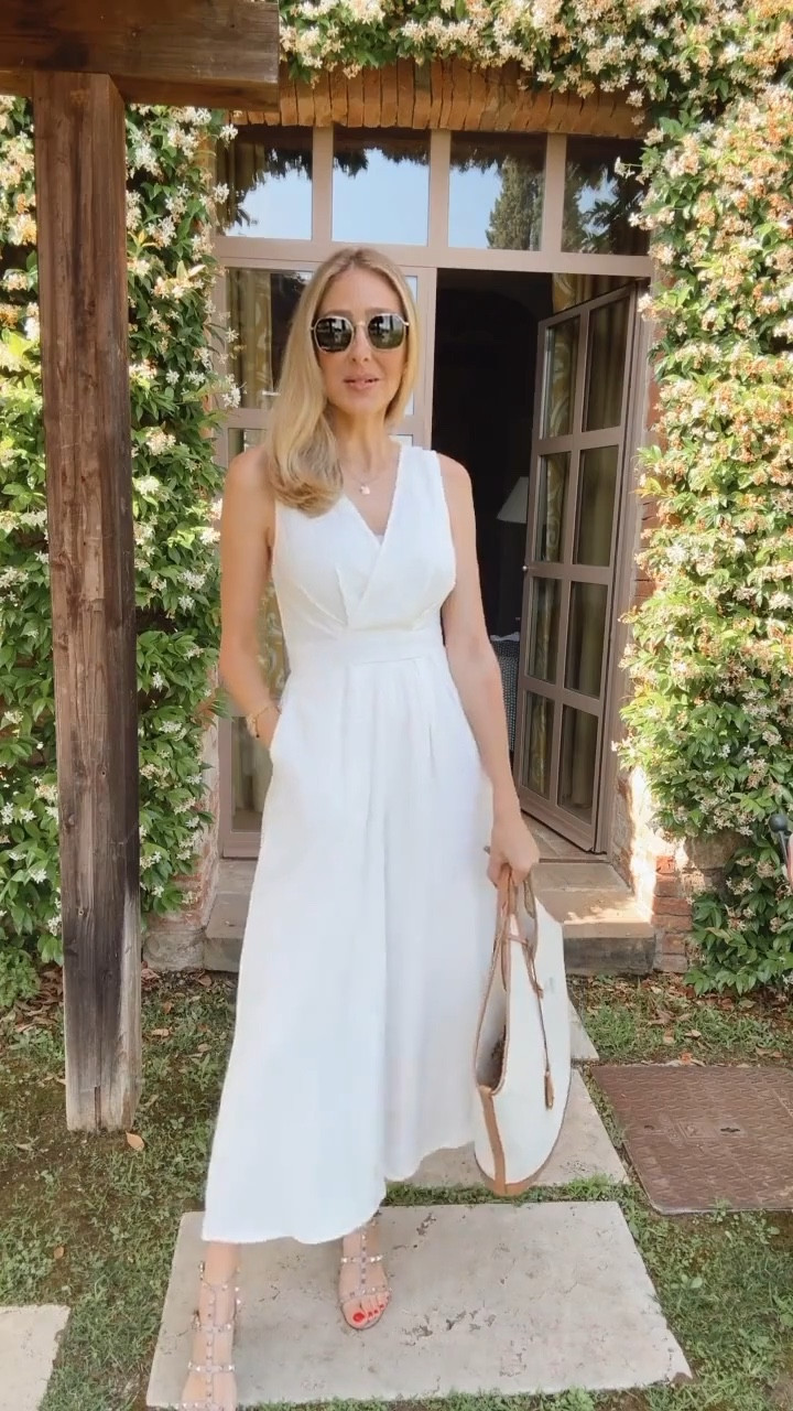 Summer outfit idea! 
Outfit I wore in Italy last summer🇮🇹
This jumpsuit from Amazon is so good. Is flowing, elegant, and put together. Fits true to size and I’m wearing size small 
Perfect European summer 
Summer outfit 
Spring outfits 
Vacation outfits beach 

#LTKootd #LTKU #LTKSeasonal