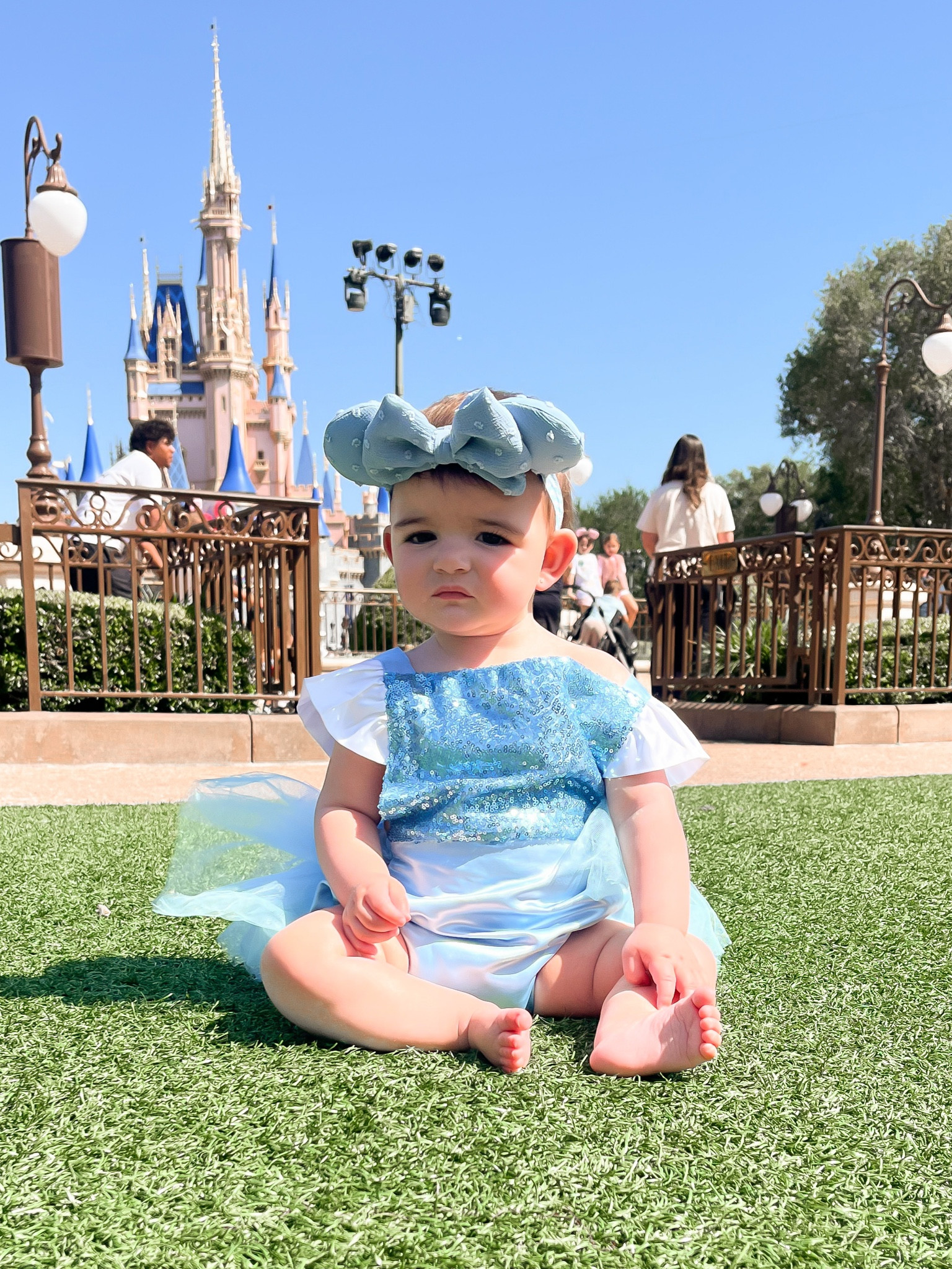Disney outfit for baby 

#cinderella #baby #disneybaby #cinderellababy #disneypark #princess }Minnie ears 

#LTKBaby #LTKTravel #LTKKids