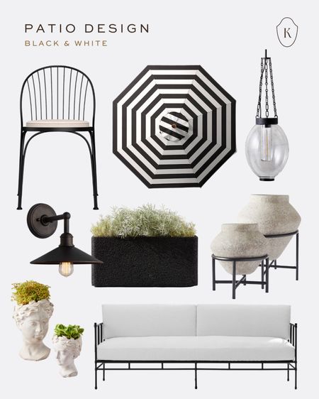 Here for a well-designed patio! 🙌 Especially with a chic black and white aesthetic. 🖤🤍

#LTKhome #LTKSeasonal