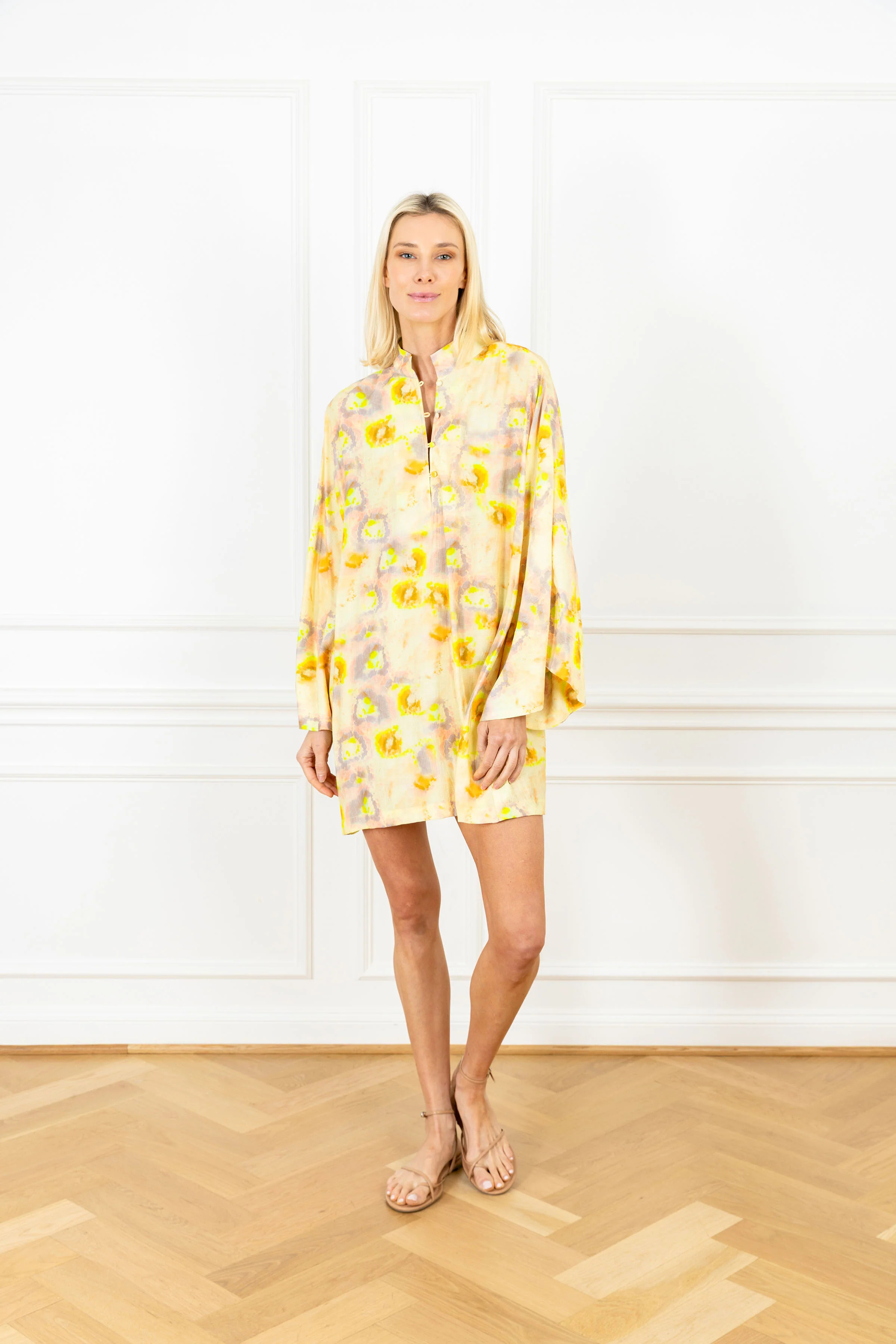 Watercolor Abstract Mini Caftan | La Vie Style House