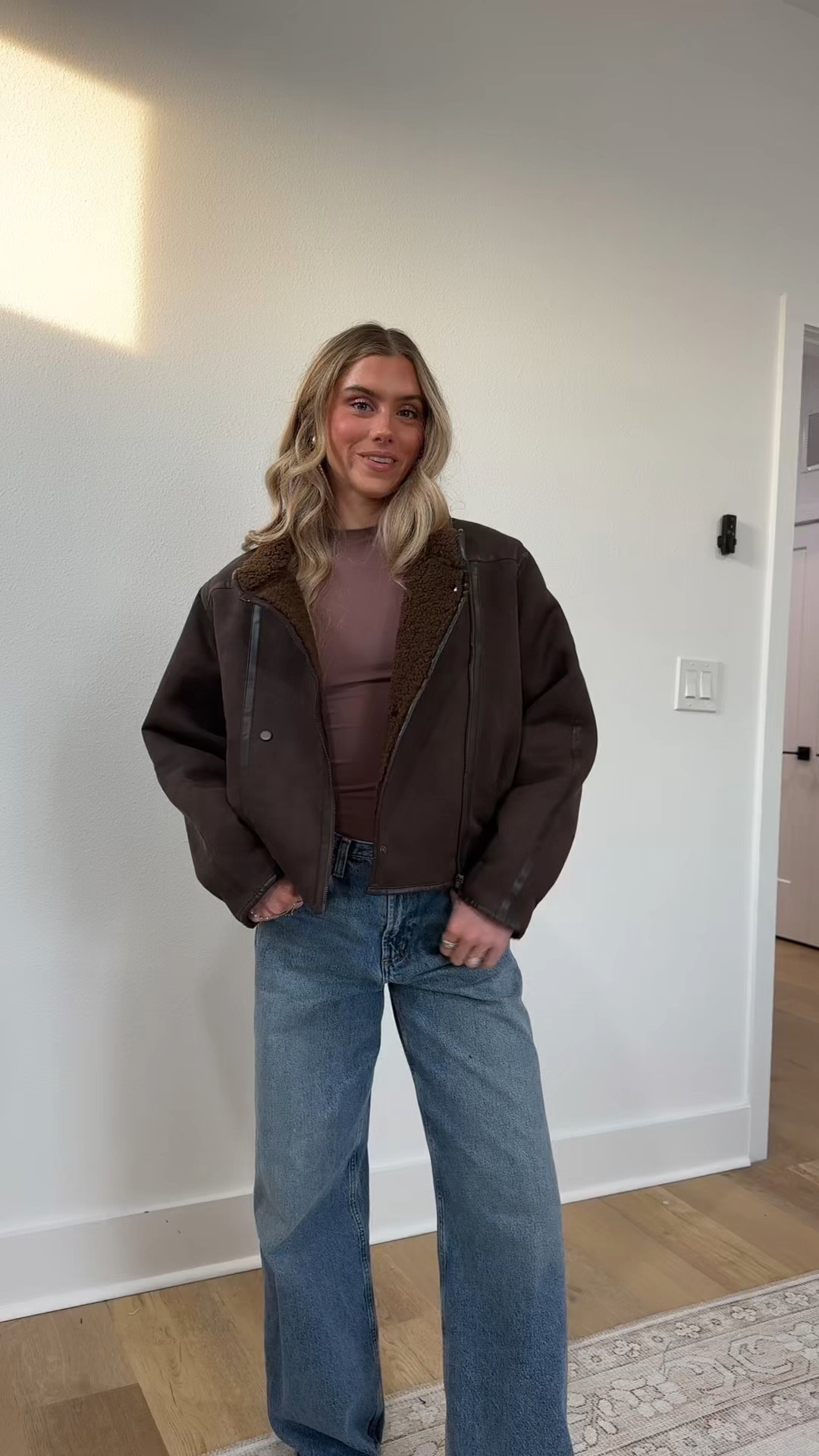 Amazon size small Chevara Women’s Reversible Double-Faced Jacket Slant Front Stand Collar Long Sleeve Cropped Fleece Zipper Coat

#LTKootd #LTKSaleAlert #LTKSeasonal