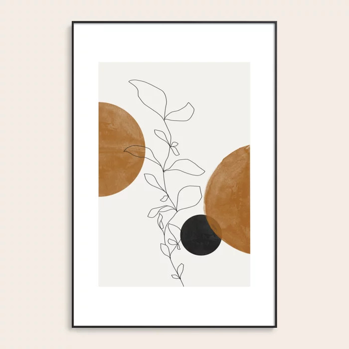 Abstract Plant Framed Art Print | Society6