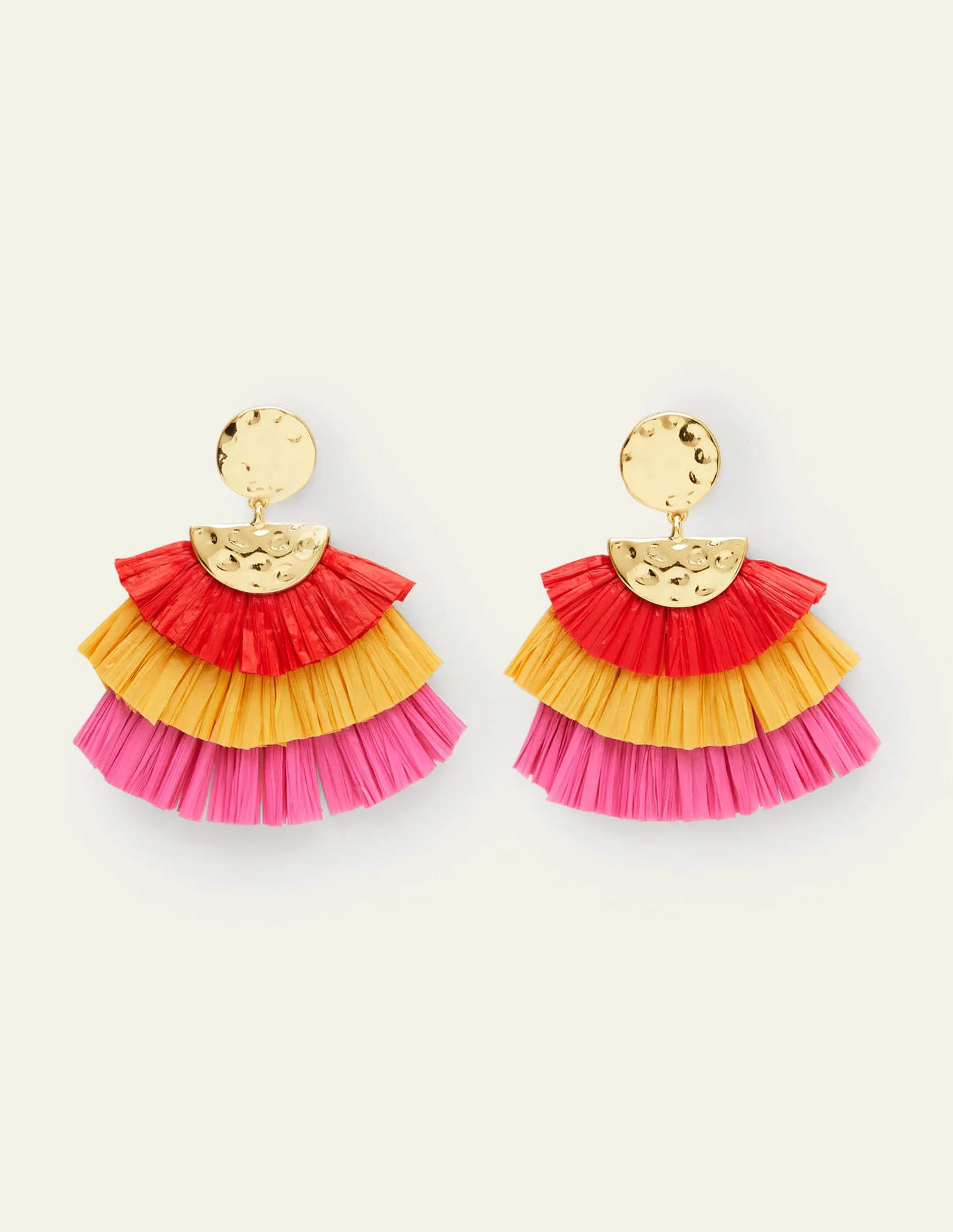 Hammered Tier Fringe Earrings | Boden (US)
