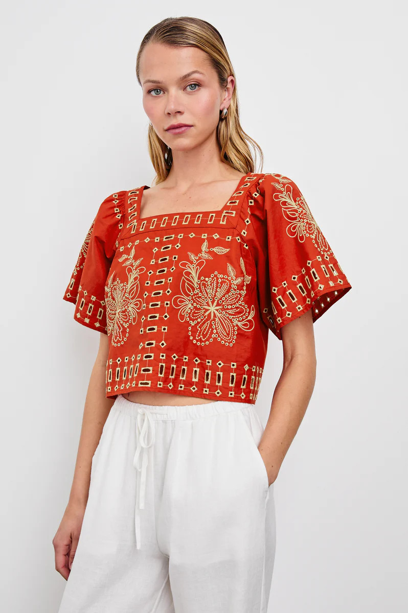 LAINE TOP - TERRACOTTA | Rails