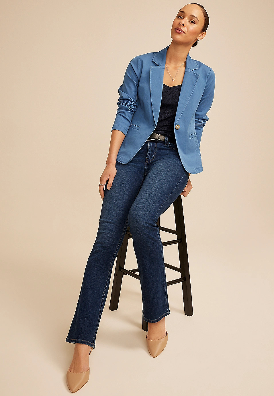 Twill Blazer | Maurices