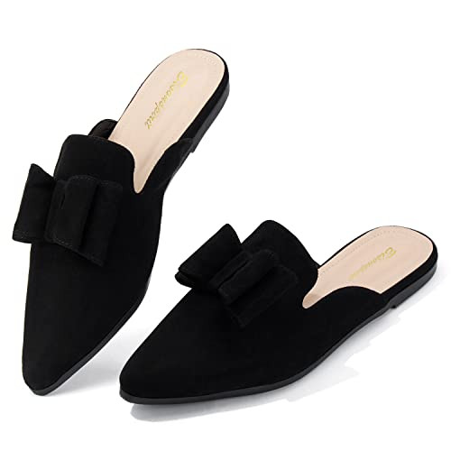 Mules for Women Flats Pointed Toe Slip On Slides Loafer Shoes | Amazon (US)