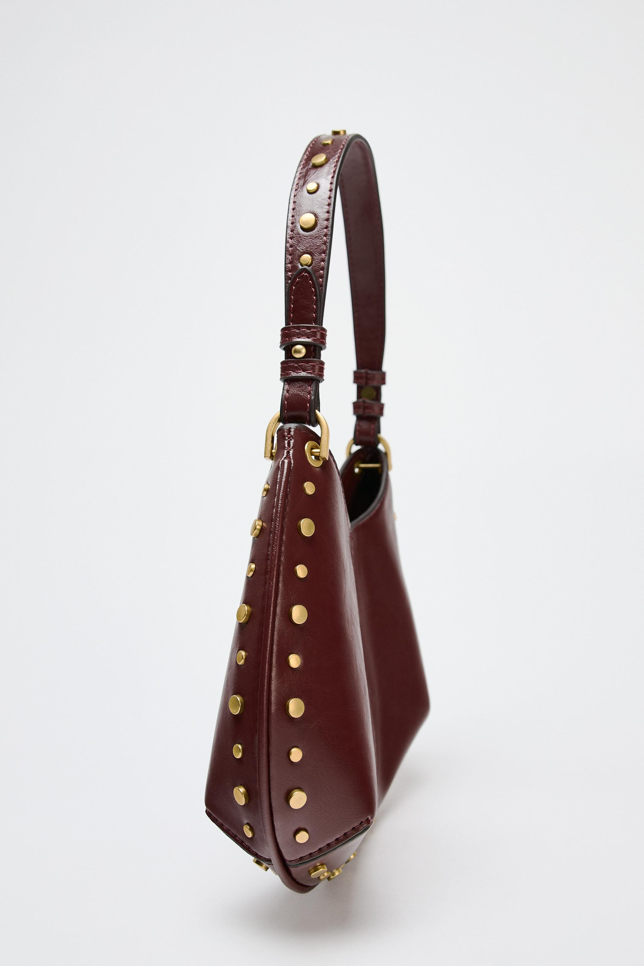 STUDDED SHOULDER BAG | Zara US