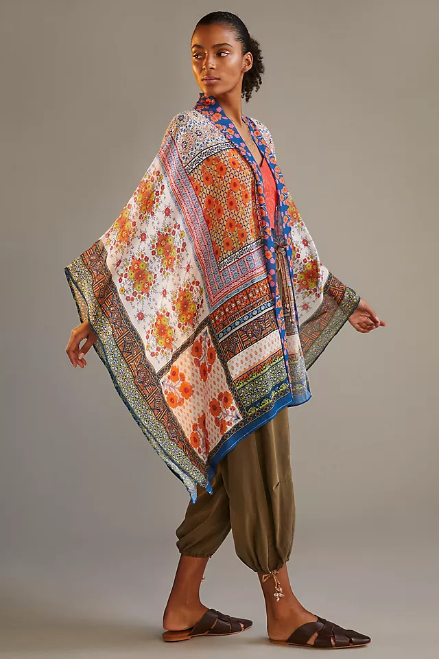 Mixed Floral Kimono | Anthropologie (US)