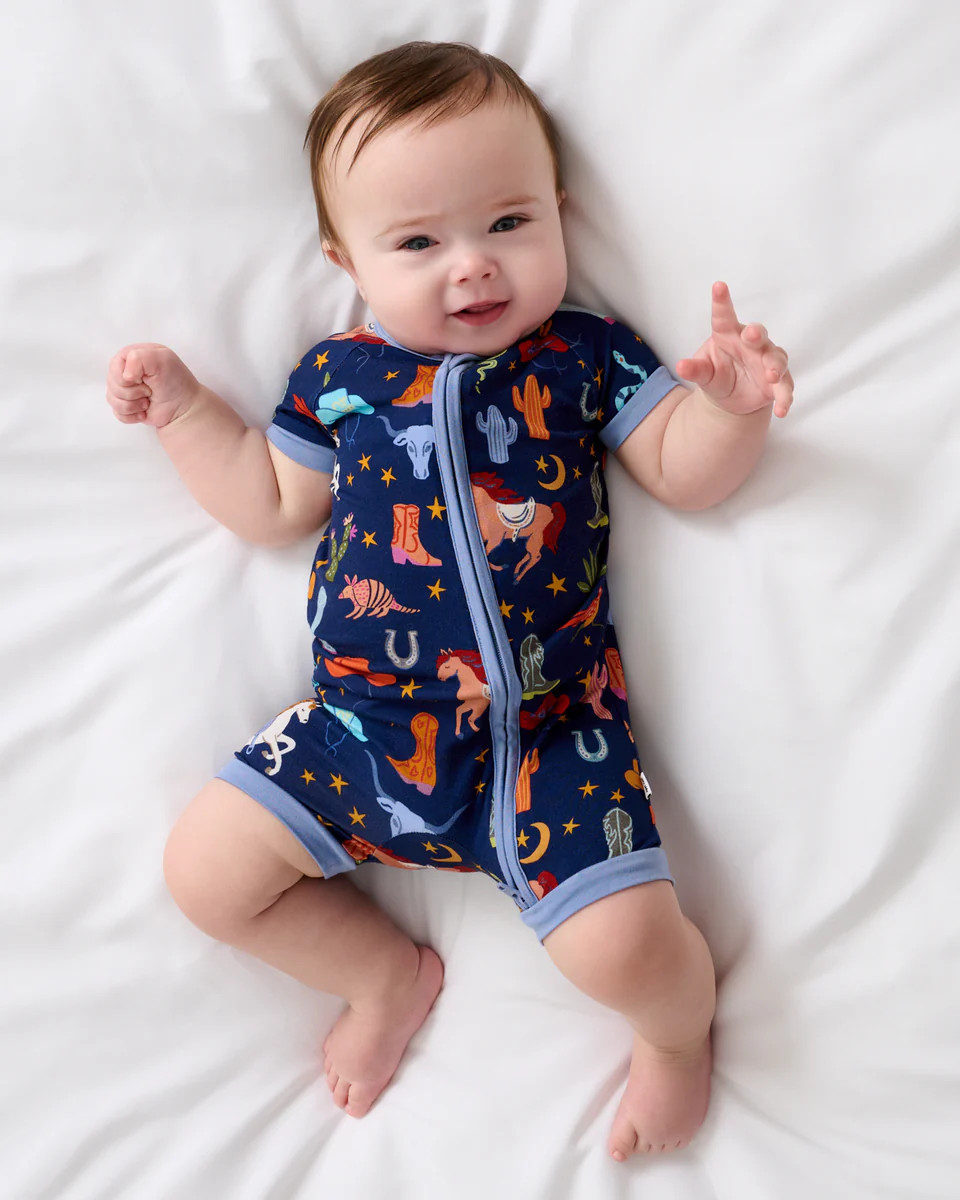 Blue Rancher Roundup Shorty Zippy | Little Sleepies
