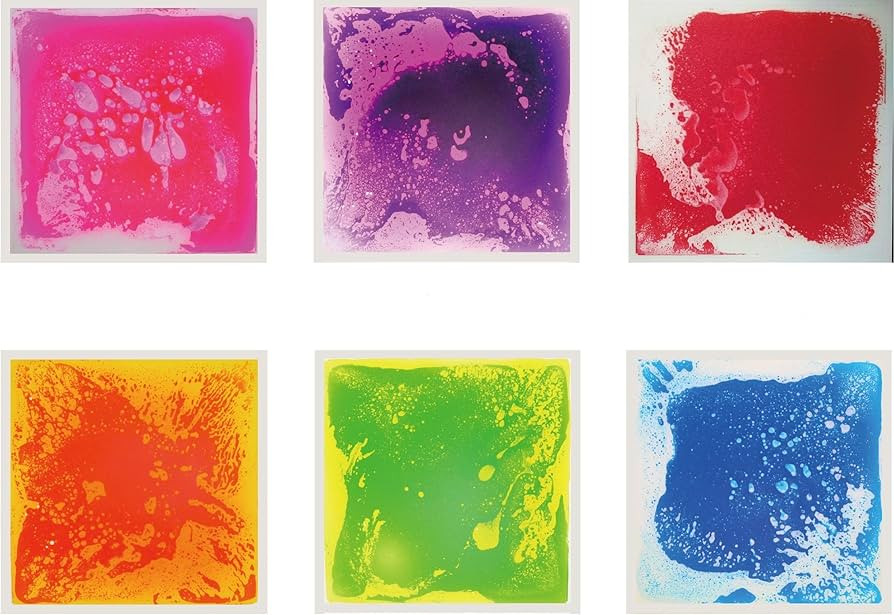Six (6) Assorted Color 12''X 12'' Liquid Floor Tile - ASTM, BS EN71, CPSIA Certified,Liquid Senso... | Amazon (US)
