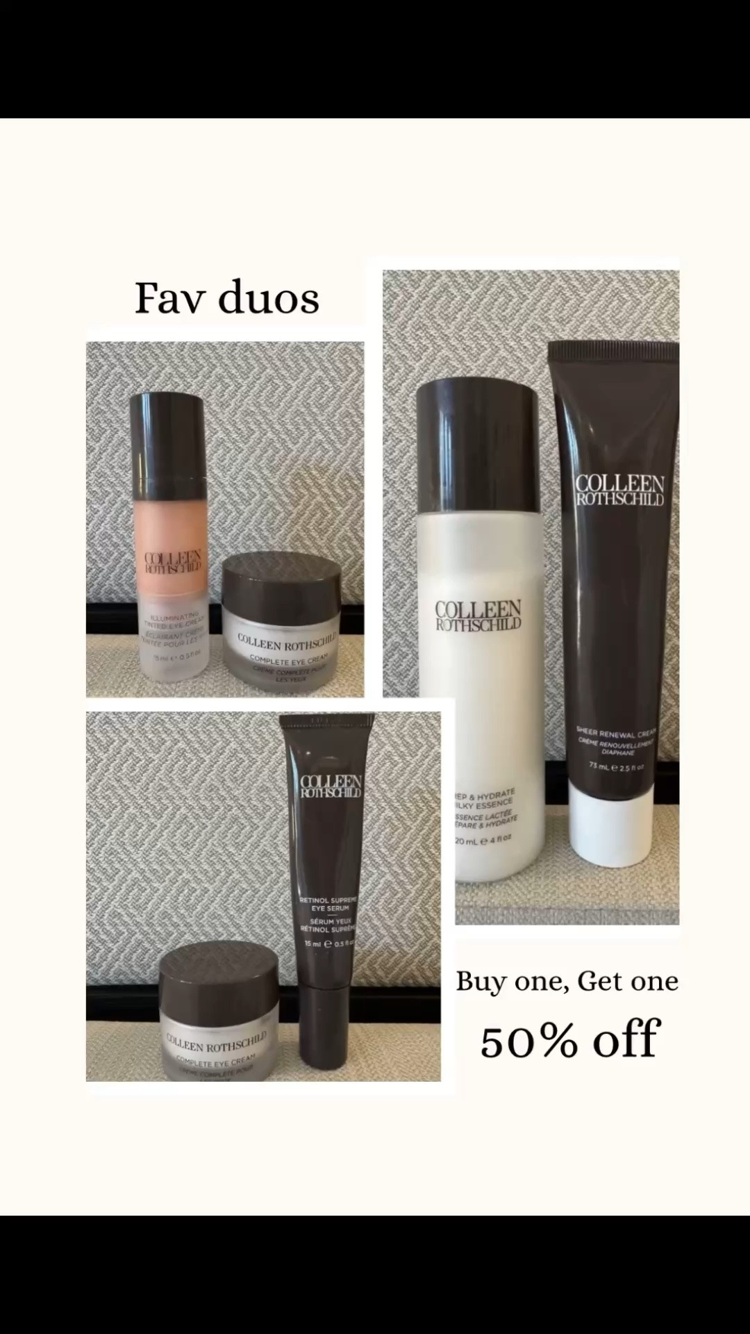 Colleen Rothschild is buy one, get one 50% off. 
@Colleen Rothschild  #crpartner