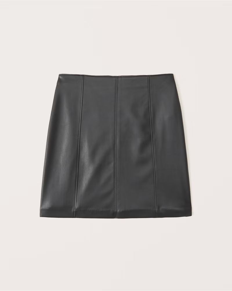 Vegan Leather Mini Skirt | Abercrombie & Fitch (US)