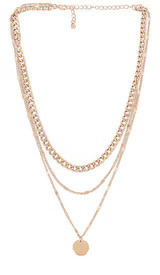 Chain Layered Necklace in Gold | Revolve Clothing (Global)