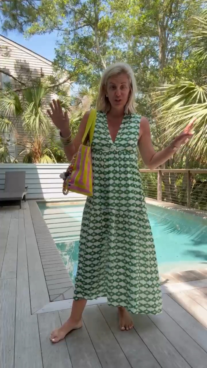 Swim suit perfection! Love the support this suit gives, great booty coverage and cute lemon design! Cute little anthro coverup. Lightweight bag with stripes! Suit - size small, Coverup XS!

#LTKSeasonal #LTKSwim