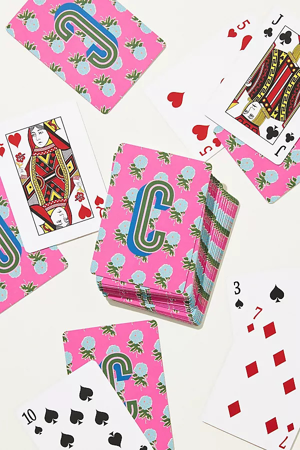 Clairebella Maya Monogrammed Playing Cards | Anthropologie (US)