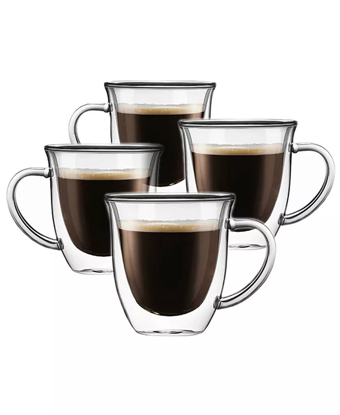Serene Double Wall Insulated Glasses, Set of 4 | Macy's