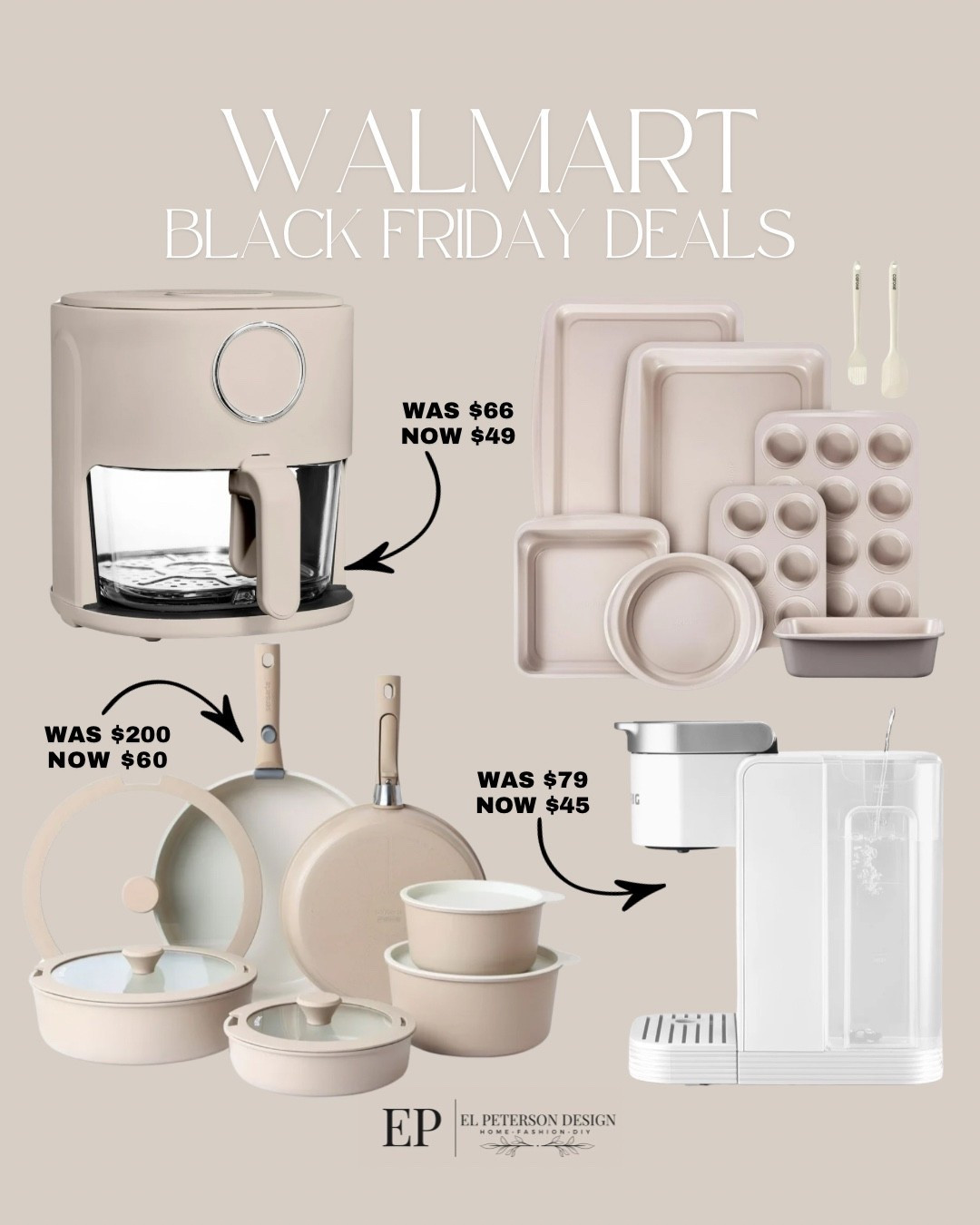 Walmart
Black Friday deals 
Air fryer
Pots and pans set
Keurig
Baking sheet sets 

#LTKSaleAlert #LTKHome