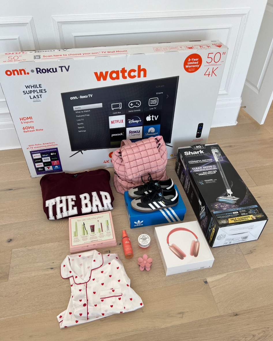 January giveaway 🫶🏼 enter to win on my Instagram @christineandrew 

Bar sweatshirt; Walmart; valentines pajamas; heart pajamas; gifts for her; Apple Max headphones; Shark vacuum; adidas samba; black samba; adidas; free people backpack; pixi beauty; dae hair; Christine Andrew 

#LTKGiftGuide #LTKbeauty #LTKfindsunder100