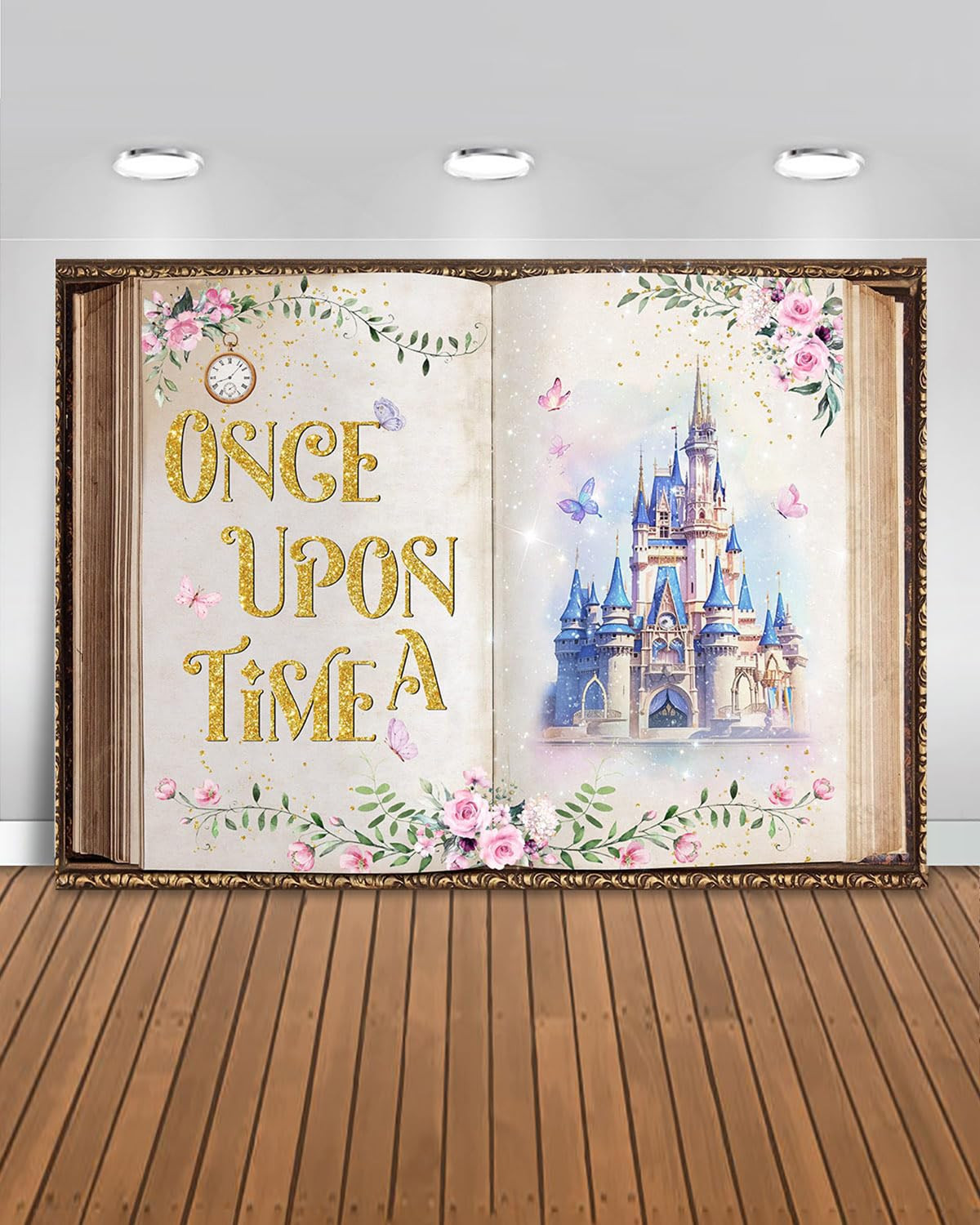 Mocsicka Fairy Tale Book Backdrop Colorful Castle Story Book for Princess Birthday Party Decorati... | Amazon (US)