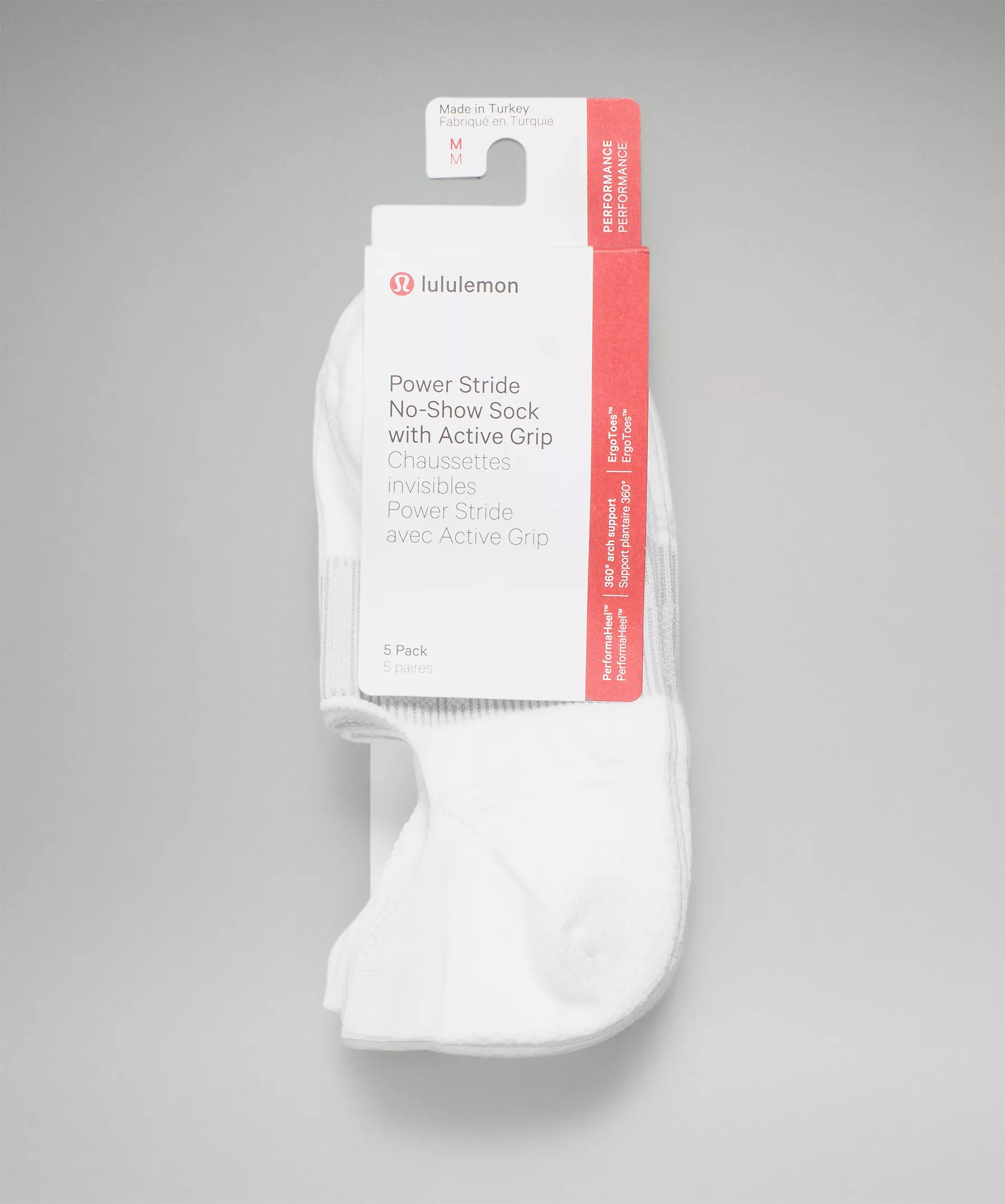 Women's Power Stride No-Show Sock with Active Grip *5 Pack | Women's Socks | lululemon | Lululemon (US)