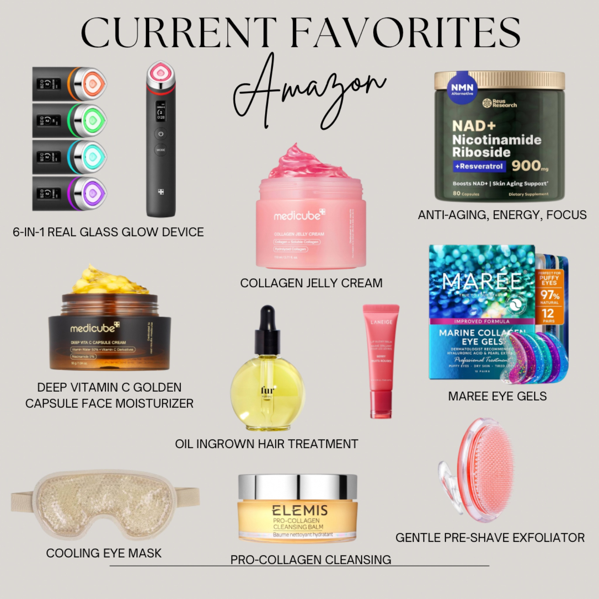 My current Amazon favorites! These are some of my must have and holy grail products! All affordable and on Amazon prime.

#LTKSwim #LTKTravel #LTKBeauty