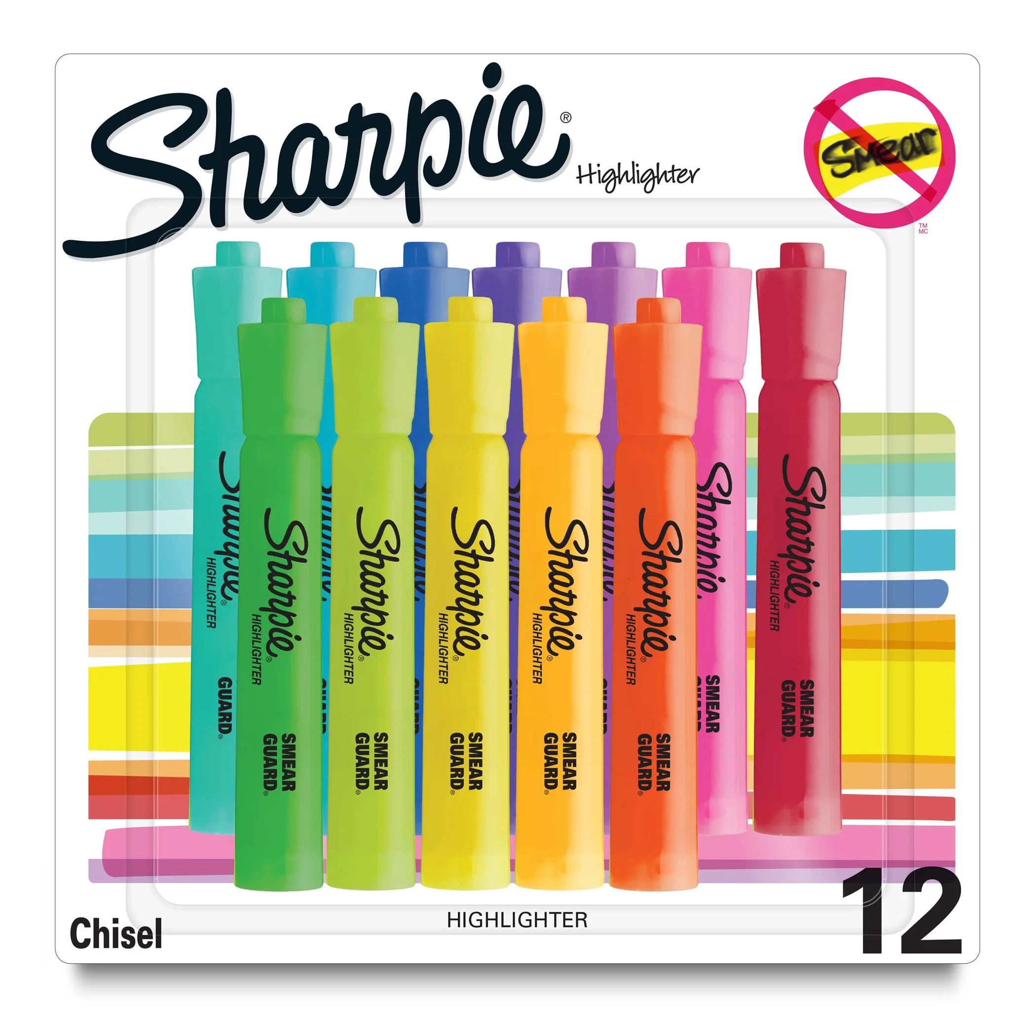 Sharpie Tank Highlighters, Assorted, Pack of 12 | Walmart (US)