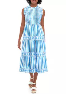 Women's Smocked Bodice Midi Dress | Belk