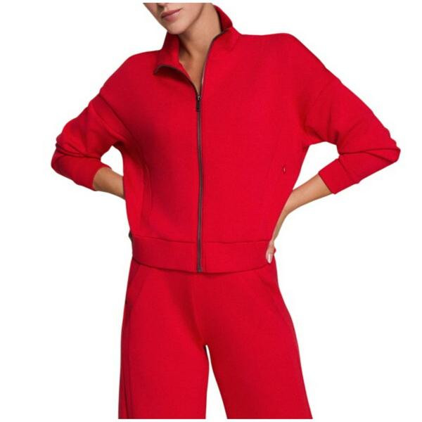 Women's Spanx AirEssentials Track Jacket Full Zip XSmall SPANX Red | Scheels Sports