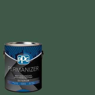 1 gal. PPG1133-7 Royal Hunter Green Semi-Gloss Exterior Paint | The Home Depot
