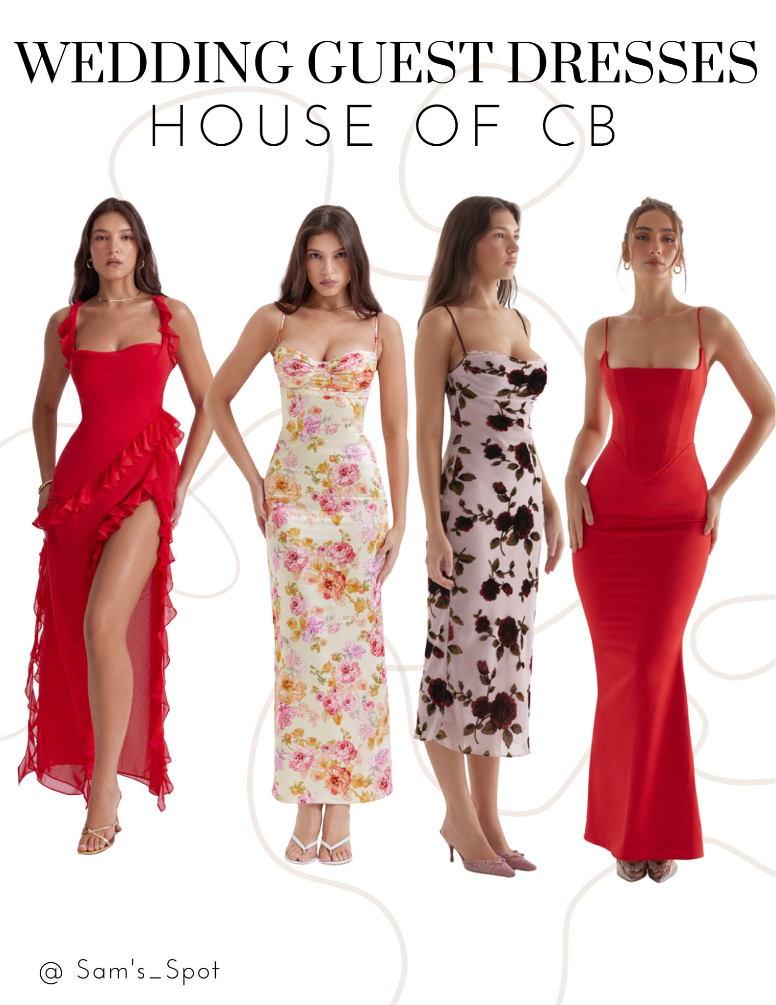 House of cb 2025 wedding guest dresses