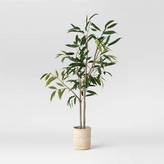 Artificial Large Ficus Longifolia Tree in Pot Green - Threshold™ designed with Studio McGee | Target