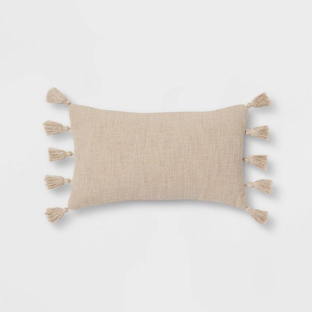 Lumbar Throw Pillow with Side Tassels - Threshold™ | Target