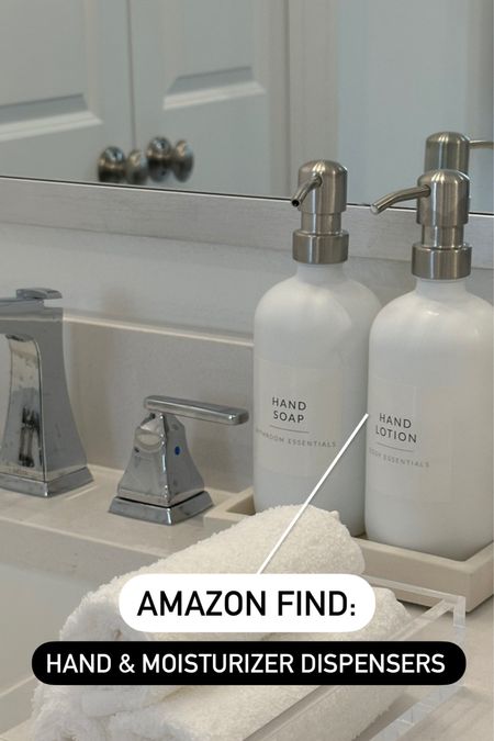 Love these soap and moisturizer dispensers from Amazon! Linked my labels too

#LTKFind #LTKbeauty #LTKunder50