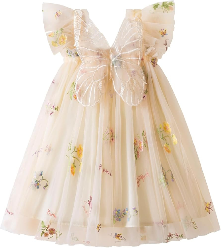 TTYAOVO Toddler Baby Dress Birthday Party Tulle Girl Dresses | Amazon (US)