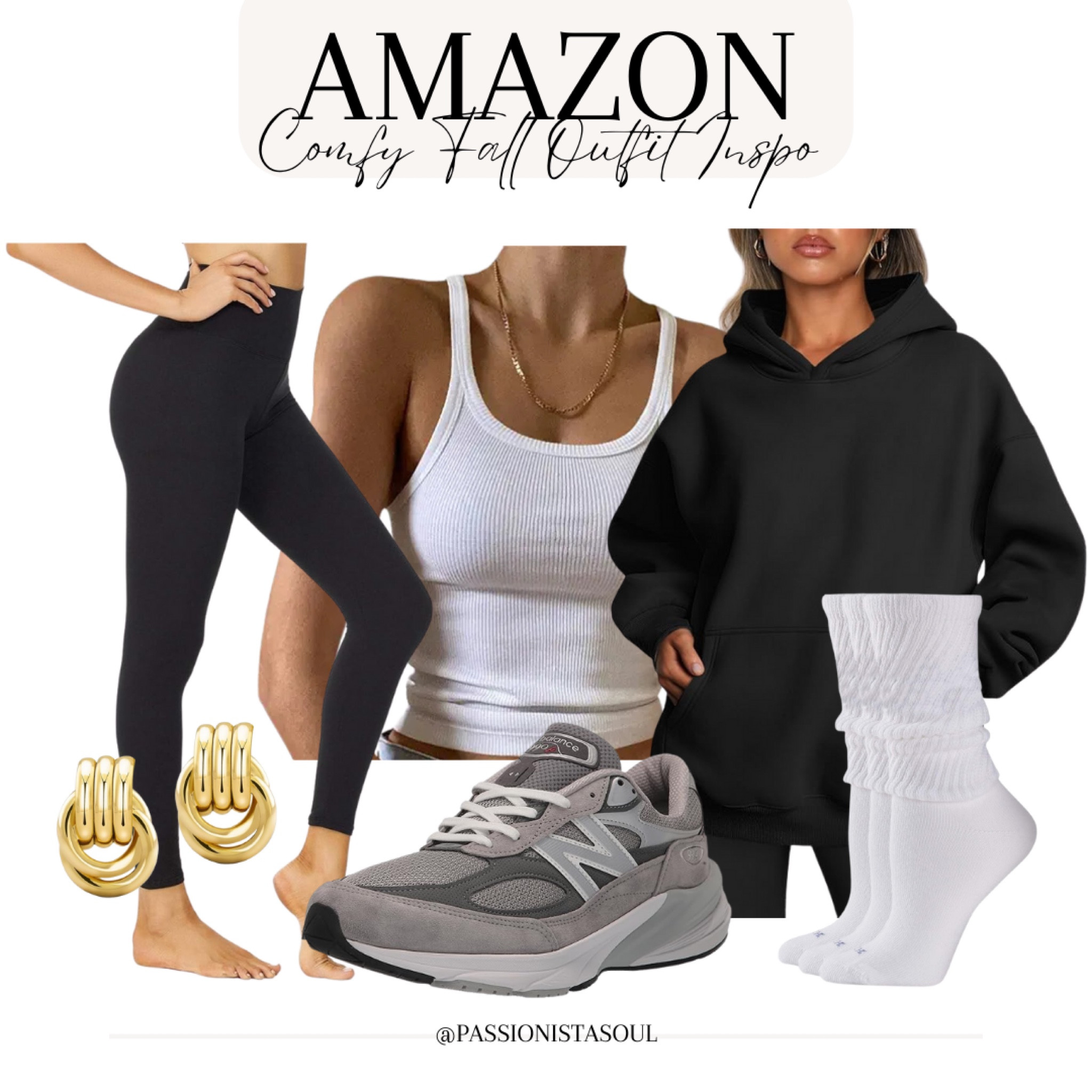 Comfy fall outfit inspiration #newbalance #cuteearrings 

#LTKShoeCrush #LTKStyleTip